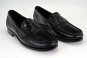 Vestido mocasines Allen Edmonds "Walden" de cuero negro para hombre talla 10 1/2D - Imagen 1 de 8