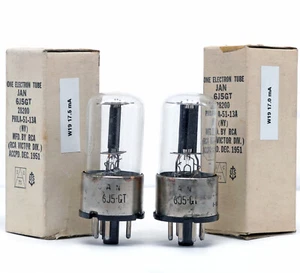 MATCHED PAIR 6J5GT RCA NOS Tube Lampe Valvola Valvula 진공관 真空管 电子管 - Bild 1 von 2
