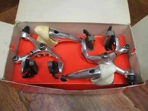 NOS NIB VINTAGE MODOLO HI-TECH ALX 90 RIM BRAKE CALIPER & DROP BAR LEVER SET  - Picture 1 of 12