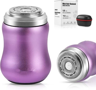 Maquinillas de afeitar eléctricas extraíbles para mujer, recortadora de pelo con extremos divididos húmedos y secos, (púrpura) Foto 1 de 4