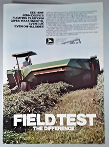 John Deere 1209 1979 original cortacésped/acondicionador cargador anuncio "prueba de campo" - Imagen 1 de 1