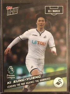 2018 Topps Now PL Premier League #129 Ki Sung-Yueng Swansea City AFC - Picture 1 of 2