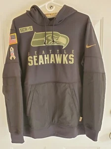 AUTHENTIC Nike Seattle Seahawks Men's NFL Salute to Service Hoodie - Medium - Picture 1 of 3