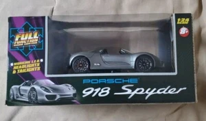 1:12 Scale Gray Porsche 918 Spyder RC Car - Picture 1 of 6