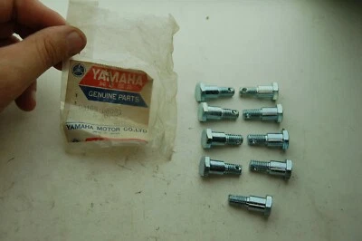 9 NOS Yamaha 90109-08063-00 Bolt AT1 DT100 GT80 HT1 MX125 TY250 YL2C YZ80 QTY-9 - Image 1 of 3