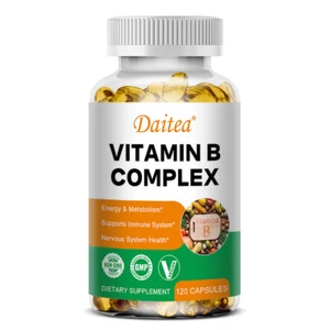 Vitamin B Complex - Supports Immune System,Energy & Metabolism 120Capsules - Picture 1 of 11
