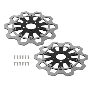 Pair of  11.8" Floating Front Brake Rotor for Harley Touring 08-19 Softail 15-24 - Picture 1 of 15