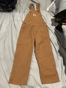 Carhart Youth Overalls Brown Size 6 NWT - Picture 1 of 8