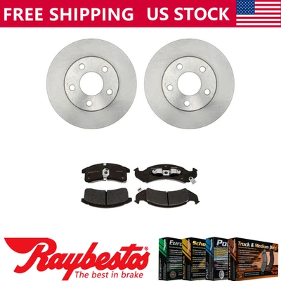 Front Brake Rotors + Metallic Brake Pads Set For 1994-1996 Buick Park Avenue - Image 1 of 4