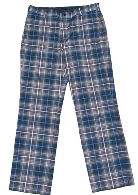 Pantalones chinos Nike Golf Tour Performance Dri-Fit para hombre 34x32 azul tartán a cuadros Foto 1 de 4