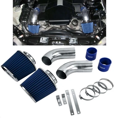 Air Intake Kit mit Sport Luftfilter Blau für Mercedes S W220 99-05 S320 S430 - Bild 1 von 4