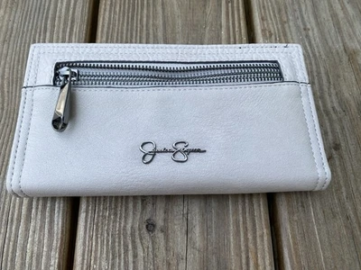 Бумажник Jessica Simpson светло-серый держатель для карт на молнии вокруг  - Изображение 1 из 4