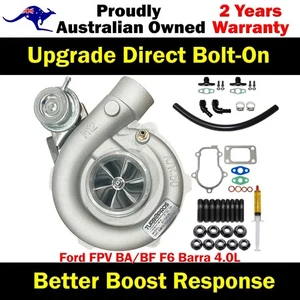 Upgrade Billet Turbo Charger+Oil Return Line Kit For Ford FPV BA/BF F6 4.0L - Picture 1 of 16