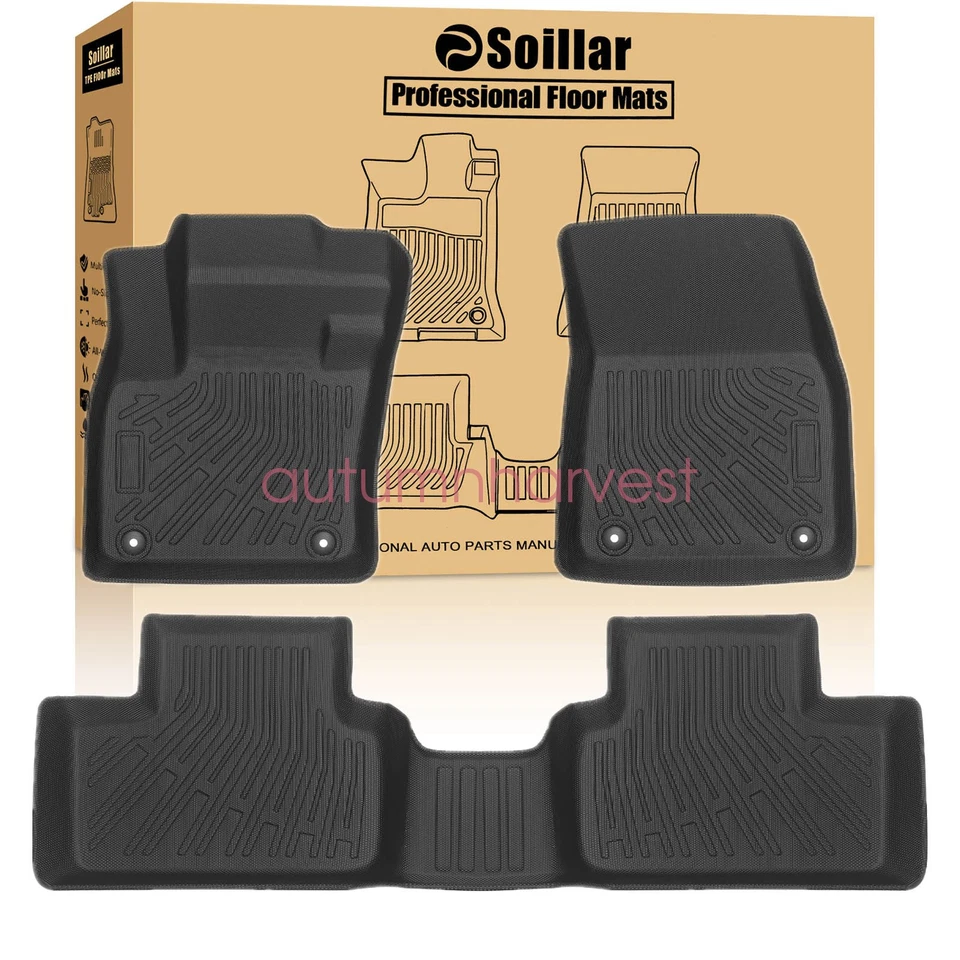 Alfombrillas 3D forro para Volvo XC40 2019-2025 4 puertas delanteras-traseras TPE para todo tipo de clima Foto 1 de 4