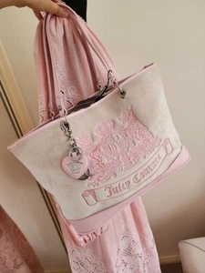 Juicy Couture pink and beige Twig twin Dog Tote scottie - brand new with tags - Picture 1 of 7