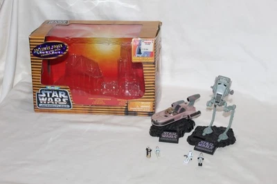 Micro Máquinas Star Wars Action Fleet Paquete de 2 Landspeeder AT-ST W Figuras y Caja Foto 1 de 3