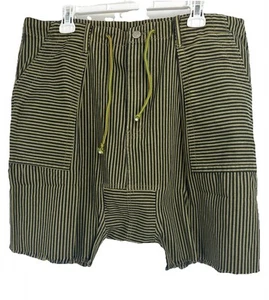 Jaded Gypsy Olivia Striped Shorts Size L/XL Pockets Draw String Beach - Picture 1 of 3