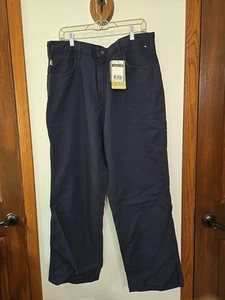 NEW Carhartt FRB159 DNY CAT 2 Mens 36x30 Navy Blue Flame Resistant Cargo Pants - Picture 1 of 5