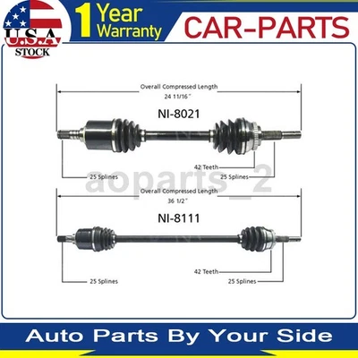 Junta de eje delantero TrakMotive CV para Nissan Sentra tracción delantera 1,8 L 2006 2005 2004 2003 Foto 1 de 3