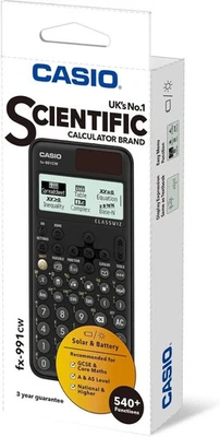 Casio ✅ FX-991CW Advanced Scientific Calculator A/AS Level Maths 540+ Funcs - Image 1 of 4