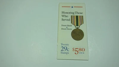 U.S. 1991 Operation Desert Shield & Storm Stamp Booklet. Scott # BK190 (29 cent) - Image 1 of 2