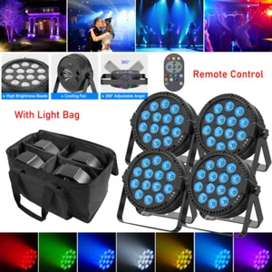 4PCS 140W 14LED Par Light DMX RGBW Beam Stage Wash Light With Bag DJ Disco Show - Picture 1 of 5