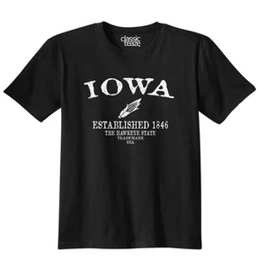 Iowa Hawkeye State Corn on the Cob EST 1846 Womens or Mens Crewneck T Shirt Tee - Picture 1 of 11