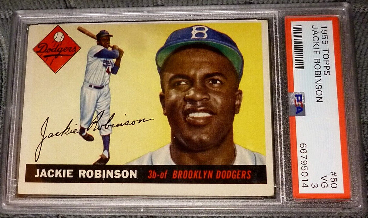 1955 Topps #50 Jackie Robinson PSA VG 3 Brooklyn Dodgers