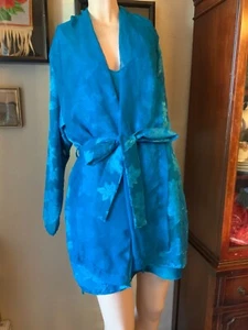 Victoria's Secret Juego Vintage Etiqueta Dorada Chemise y Bata Talla Mediana - Imagen 1 de 9