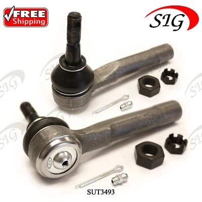 For 2002 - 2006 Cadillac Escalade EXT Front L & R Outer Tie Rod Ends ES3493T 2PC - Image 1 of 4