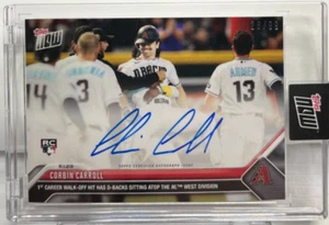 Corbin Carroll 6/1/2023 Topps Jetzt MLB 1st Walk-Off RC Autogramm Auto #' D - Bild 1 von 2