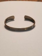 Vintage Modernist Richard Parker Sterling Cuff Bracelet