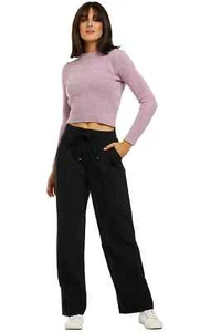 WHISTLES Drawstring Tapered Trouser in Navy Casual Work Size 6 AU | RRP 329.00 - Picture 1 of 3