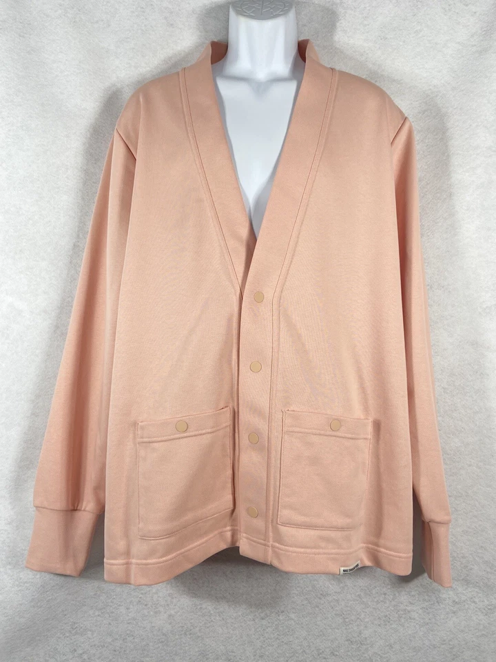 Nike Goof Cardigan Men’s XL Pink Dri-Fit Standard Issue FB5464-800