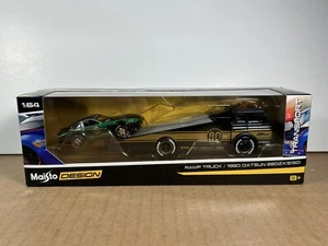 Maisto Design Elite Transport Rampe Truck / 1980 Datsun 280ZX (S130) Rarität - Bild 1 von 5