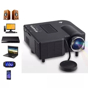 VIDEOPROIETTORE PROIETTORE LED MINI HD 1080P PROJECTOR AV USB VGA HDMI PC SD IT - Foto 1 di 8