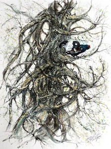 Jagdkunst ,Jagdmaler, Jagd, Bergjagd, Birkhahn, Black Grouse, Jagdgemälde - Bild 1 von 1