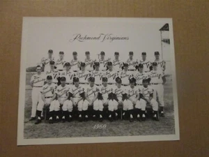 International League Richmond Virginians Vintage Defunct 1960 B&W Team Photo - Picture 1 of 1