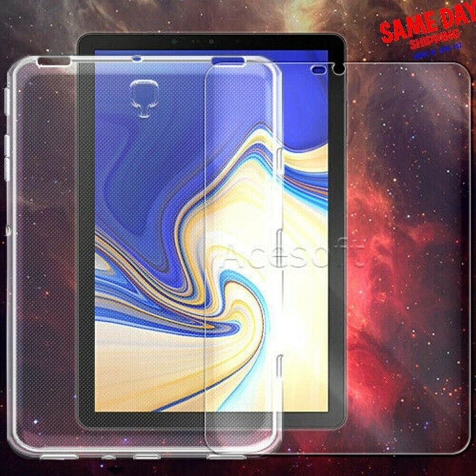 Shatterproof Screen Protector TPU Case for Samsung Galaxy Tab S4 10.5" SM-T837P - Image 1 of 1