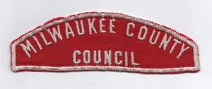 Milwaukee County Council RWS, (45 mm "Council" Vers.) Red & White Strip, Used - Picture 1 of 1