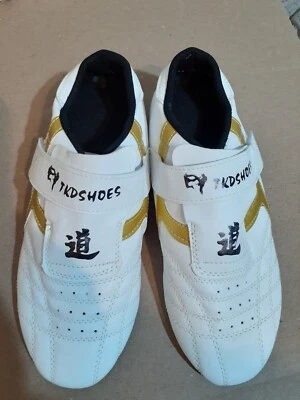 Breathable White Taekwondo Shoes Kung Fu ~ TKD Shoes Karate Martial Arts ~ US-8 - Image 1 of 4