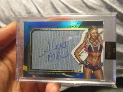2020 WWE TOPPS FULLY LOADED ALEXA BLISS MITB MAT RELIC/AUTO #6/10 - ENCASED READ - Image 1 of 4