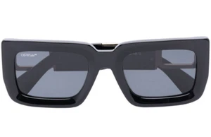 OCCHIALI SOLE OFF WHITE BOSTON NERO LENTI FUMO AUTENTICO OFFICIAL RESELLERS - Imagen 1 de 5