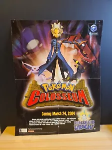 Nintendo Pokémon Colosseum Pre Release / Pre Order Poster; Used; Rare - Picture 1 of 15