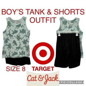Boys Clothes Cat & Jack Outfit Tank Top and Athletic Shorts Size 8 - Picture 1 of 8