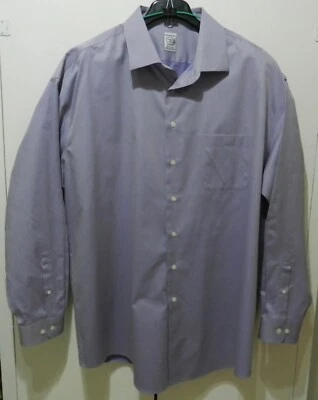 Pronto Uomo lavender cotton men's long sleeve dress shirt 19 36/37 Tall - Image 1 of 4