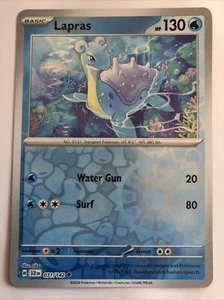 Pokémon TCG Stellar Crown Lapras Reverse Holofoil 031/142 NM - Picture 1 of 2
