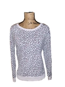 Victoria Secret Animal Print Sweatshirt Size L - Picture 1 of 3