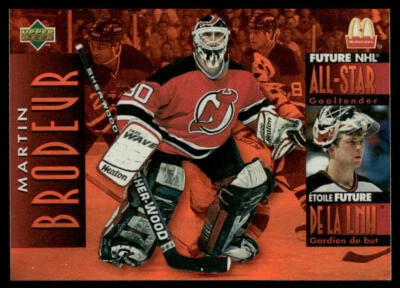 1994-95 Upper Deck McDonald's #McD-35 Martin Brodeur New Jersey Devils Card HOF - Image 1 of 2