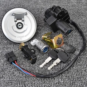 Ignition Switch Fuel Gas Cap Seat Lock Keys For Honda XRV750 Africa Twin 1993-00 - Imagen 1 de 10